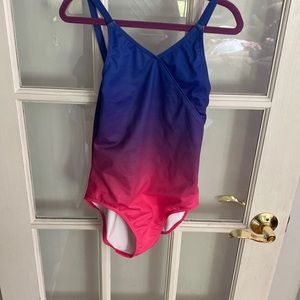 Balera dance leotard blue/pink ombré